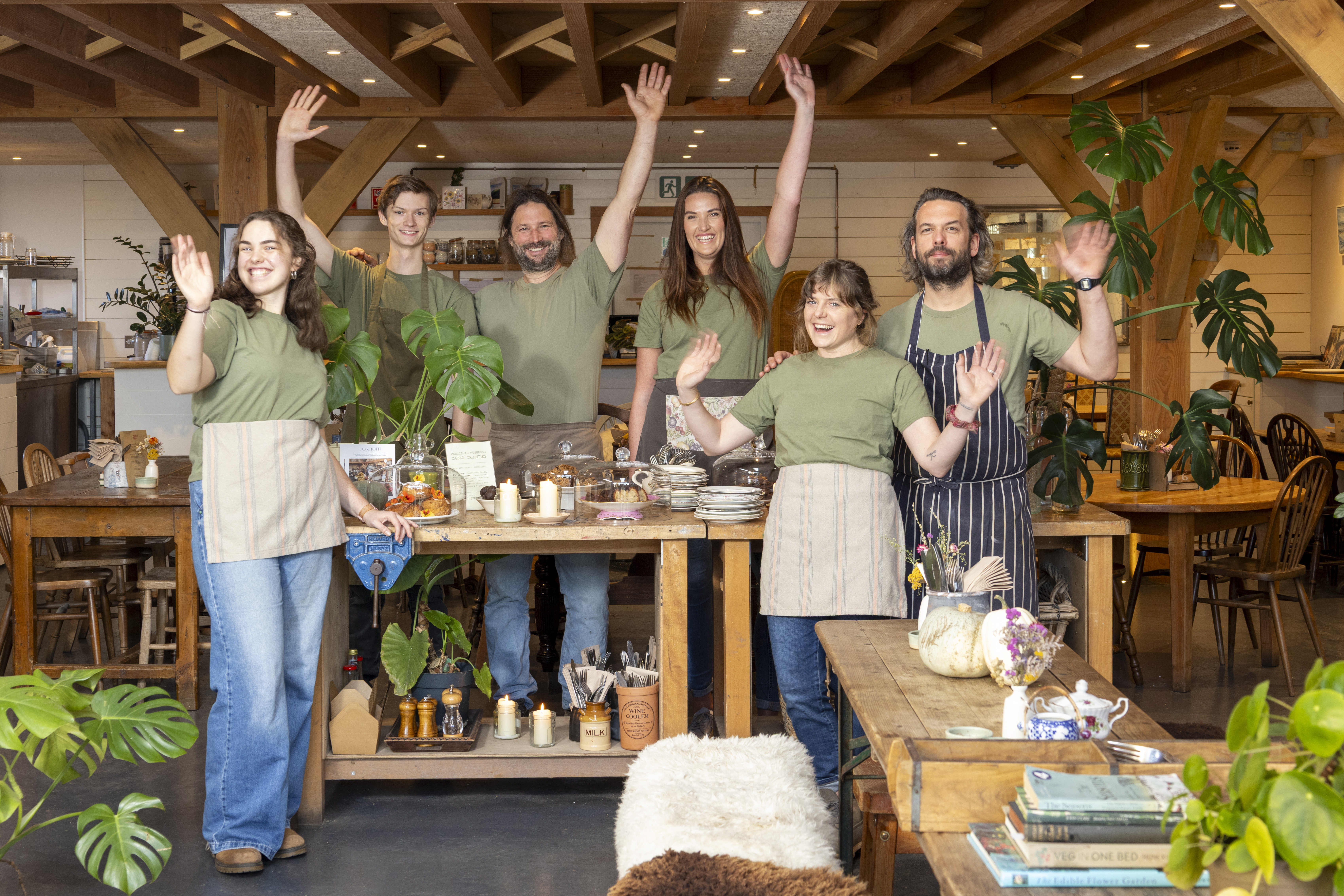 The Village Farm team in the artisan centre